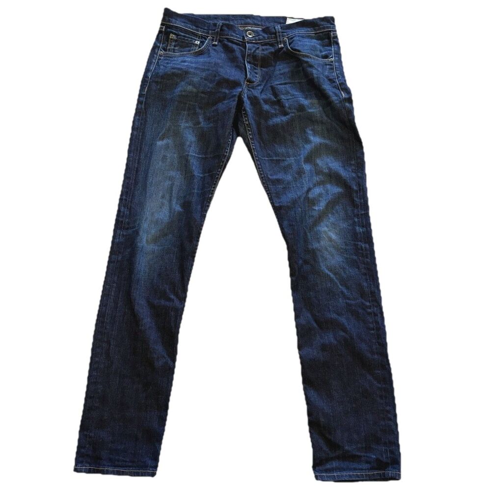 Rag & Bone Jeans Fit 2 Standard Issue Mens Size 32 Blue Line Stretch